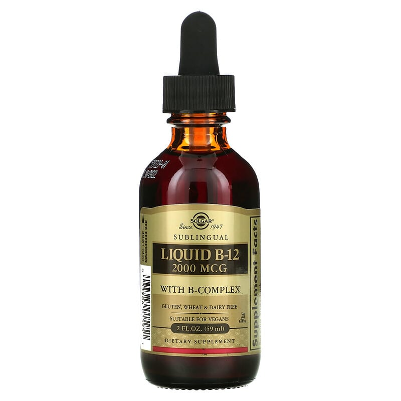 Solgar Sublingual Liquid B-12 (2000mcg)  2 fl.oz