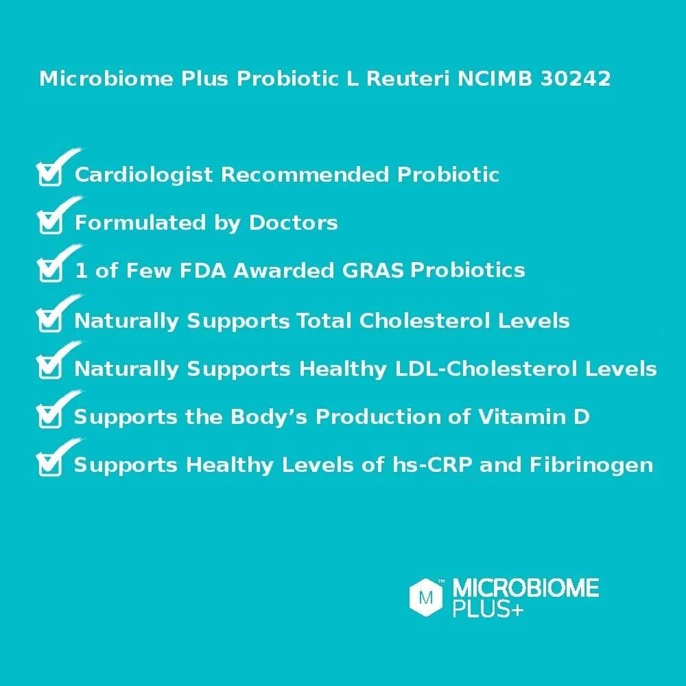 Microbiome Plus+ Probiotic Lactobacillus Reuteri NCIMB 30242