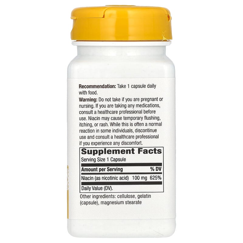 Nature's Way Niacin (100mg)  100 caps