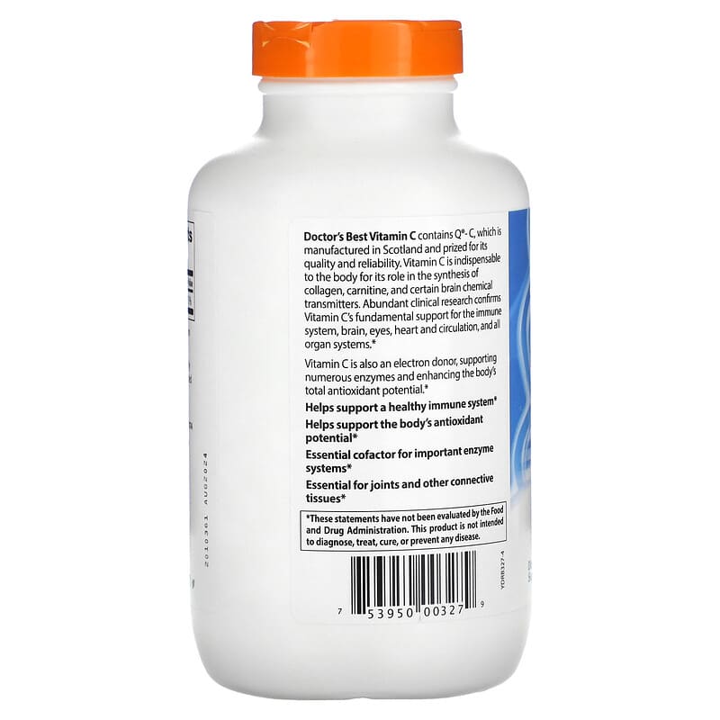 Doctor's Best Vitamin C with Quali-C (1000mg)  360 vcaps
