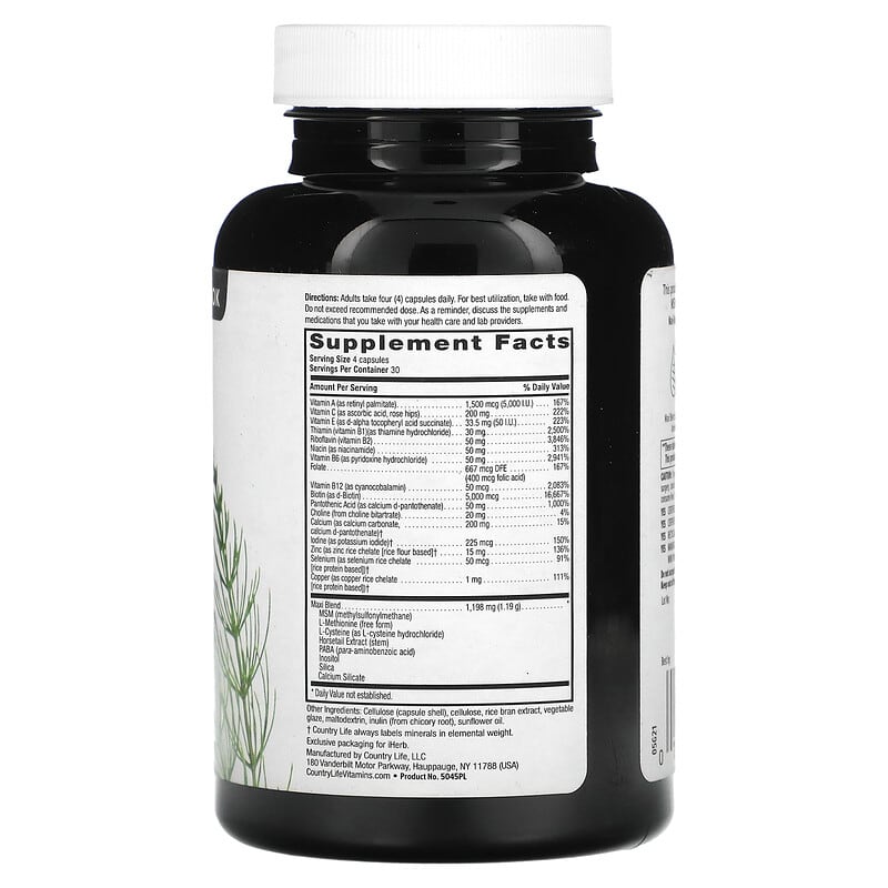 Country Life Maxi-Hair Plus  120 vcaps