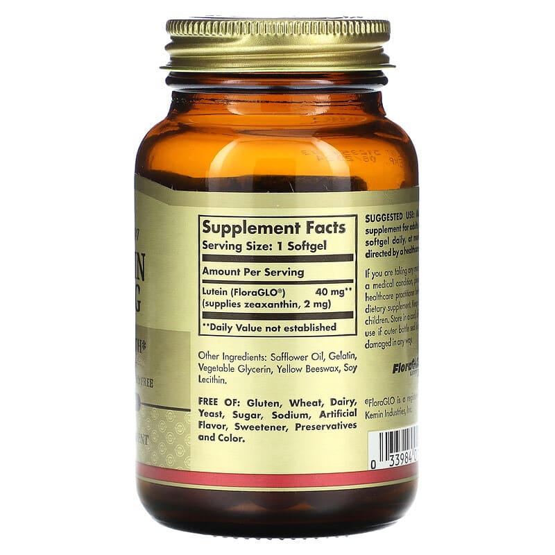 Solgar Lutein (40mg)  30 sgels