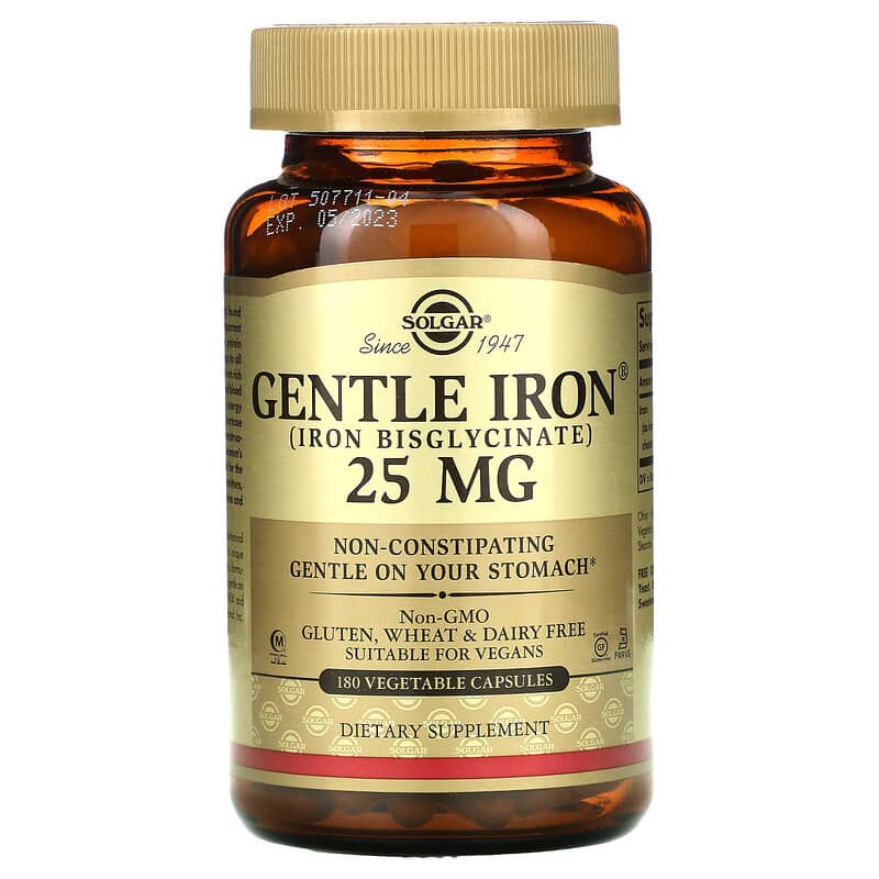 Solgar Gentle Iron (25mg)  180 vcaps