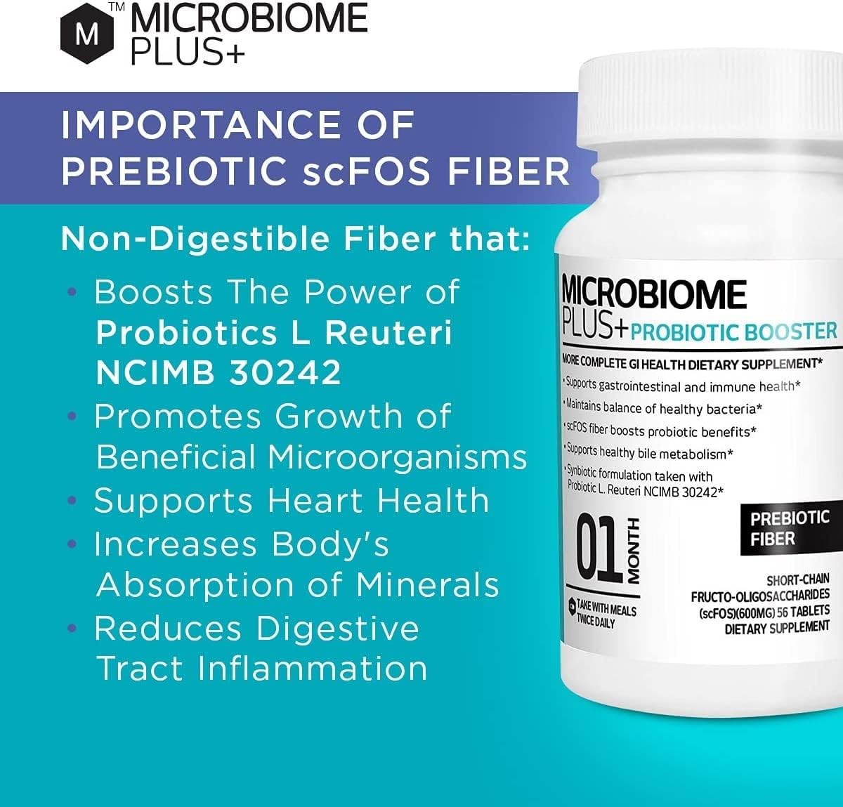 Microbiome Plus+ Prebiotic scFOS Fiber