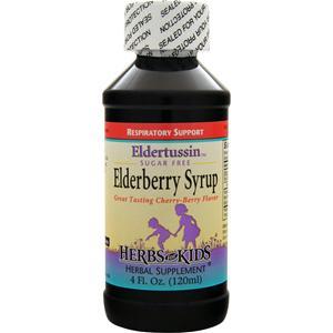 Herbs For Kids Eldertussin Elderberry Syrup - Sugar Free Cherry-Berry 4 fl.oz