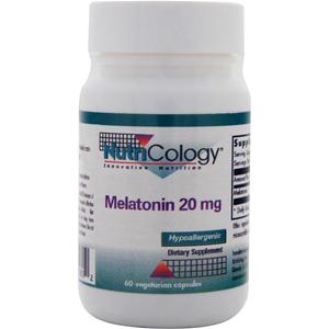 Nutricology Melatonin (20mg)  60 vcaps