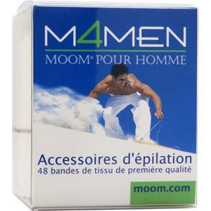 Moom Moom For Men - Hair Removal Premium Fabric Strips  48 strip