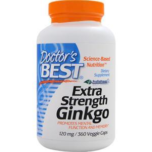 Doctor's Best Extra Strength Ginkgo (120mg)  360 vcaps