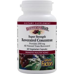 Natural Factors ResveratrolRich - Super Strength Resveratrol Concentrate  60 vcaps