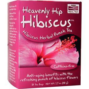 Now Real Tea - Hibiscus Herbal Punch Tea  24 pckts