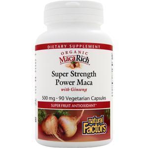 Natural Factors Super Strength Power Maca with Ginseng  90 vcaps