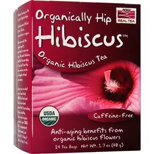 Now Real Tea Hibiscus Caffeine Free  24 pckts