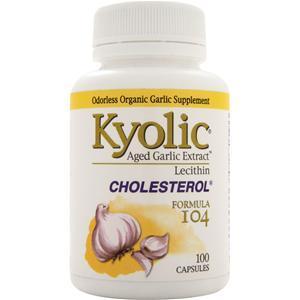 Kyolic Aged Garlic Extract Lecithin Cholesterol Formula #104  100 caps