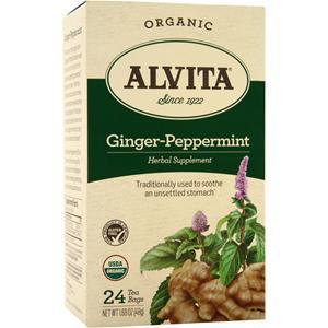 Alvita Tea Bags - Organic Ginger-Peppermint 24 pckts