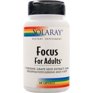 Solaray Focus For Adults  60 caps