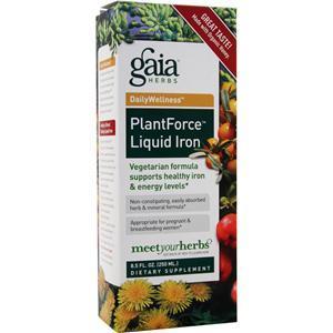 Gaia Herbs DailyWellness - Plant Force Liquid Iron  8.5 fl.oz
