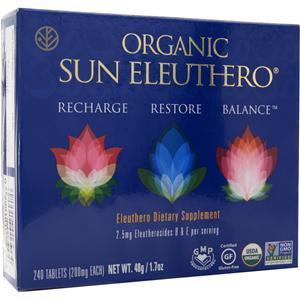 Sun Chlorella Organic Sun Eleuthero  240 tabs