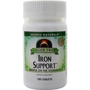 Source Naturals Vegan True Iron Support  180 tabs