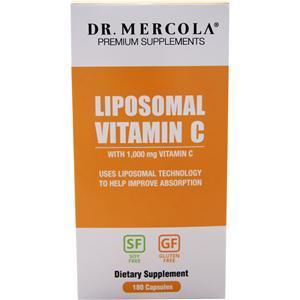 Dr. Mercola Liposomal Vitamin C (1000mg)  180 caps