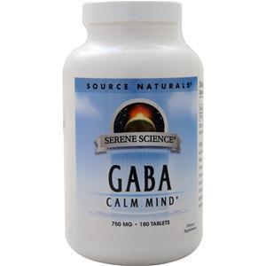 Source Naturals GABA (750mg)  180 tabs