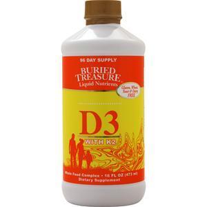 Buried Treasure Liquid D3 with K2  16 fl.oz