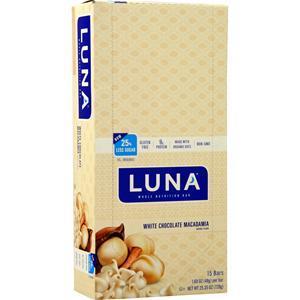 Clif Bar Luna Bar White Choc. Macadamia 15 bars