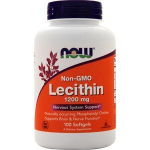 Now Lecithin Non-GMO (1200mg)  100 sgels