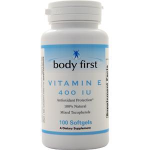 Body First Vitamin E (400IU)  100 sgels