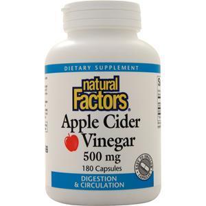 Natural Factors Apple Cider Vinegar (500mg)  180 caps