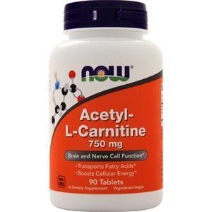 Now Acetyl-L Carnitine (750mg)  90 tabs