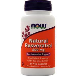 Now Natural Resveratrol - Mega Potency  60 vcaps