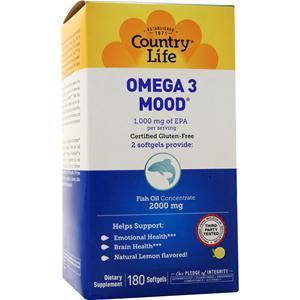 Country Life Omega 3 Mood  180 sgels