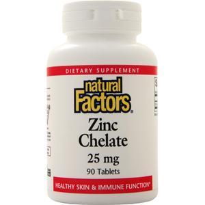 Natural Factors Zinc Chelate (25mg)  90 tabs