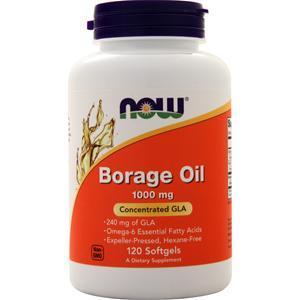 Now Borage Oil (240mg GLA)  120 sgels