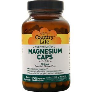 Country Life Target-Mins - Magnesium Caps with Silica  120 vcaps
