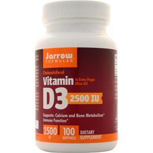 Jarrow Vitamin D3 (2500IU)  100 sgels