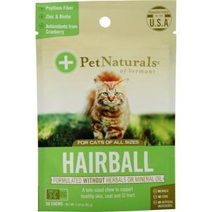 Pet Naturals Of Vermont Hairball for Cats of All Sizes  30 chews