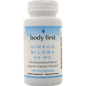 Body First Ginkgo Biloba (60mg)  120 vcaps