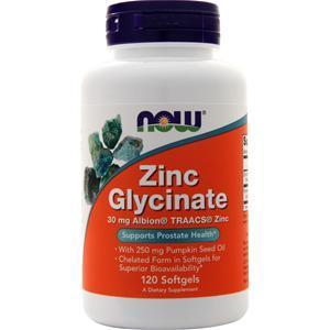 Now Zinc Glycinate  120 sgels