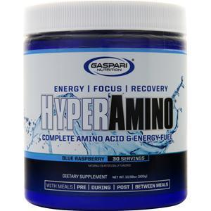 Gaspari Nutrition Hyper Amino Blue Raspberry 300 grams