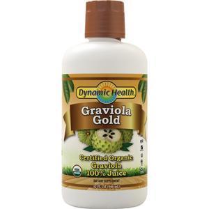 Dynamic Health Graviola Gold Liquid (Certified Organic)  32 fl.oz