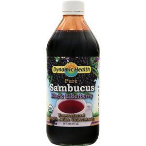 Dynamic Health Pure Sambucus Black Elderberry Juice Concentrate  16 fl.oz