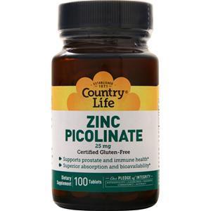 Country Life Zinc Picolinate  100 tabs