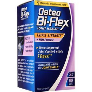 Osteo Bi-Flex Joint Health Triple Strength MSM Formula  80 tabs