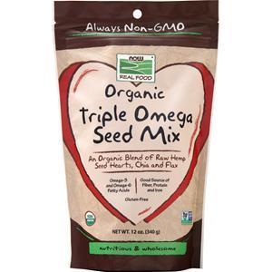 Now Organic Triple Omega Seed Mix  12 oz