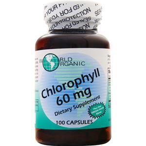 World Organics Chlorophyll (60mg)  100 vcaps