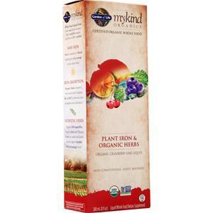 Garden Of Life My Kind Organics - Plant Iron & Organic Herbs Liquid Cranberry-Lime 8 fl.oz