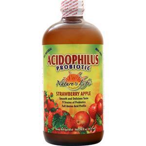 Nature's Life Acidophilus Probiotic Liquid Strawberry Apple 16 fl.oz