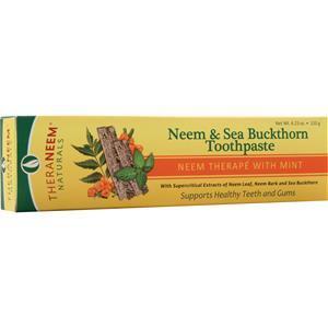 Theraneem Organix Neem & Sea Buckthorn Toothpaste Neem Therape with Mint 4.23 oz