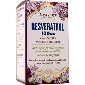 Reserveage Organics Resveratrol (100mg)  60 vcaps